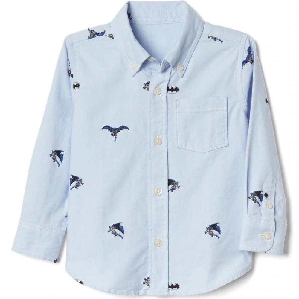 Gap x DC Collaboration Batman Button Down Shirt